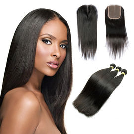 Trung Quốc 10A thẳng phần mở rộng tóc người, tự nhiên đen chưa qua chế biến Brazil tóc con người nhà cung cấp